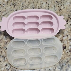 Pink Silicone Ice Cube Tray